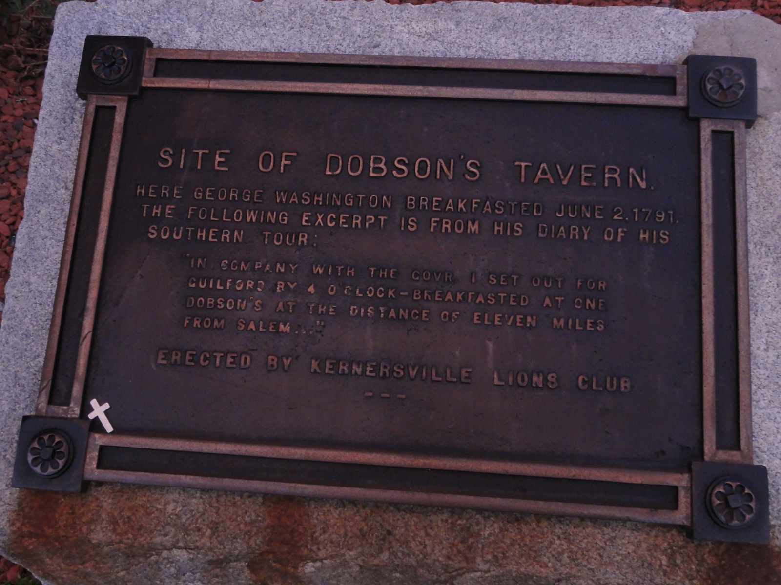 Picture of Dobson's Tavern Plaque