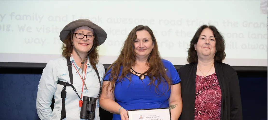 Tina w/ award